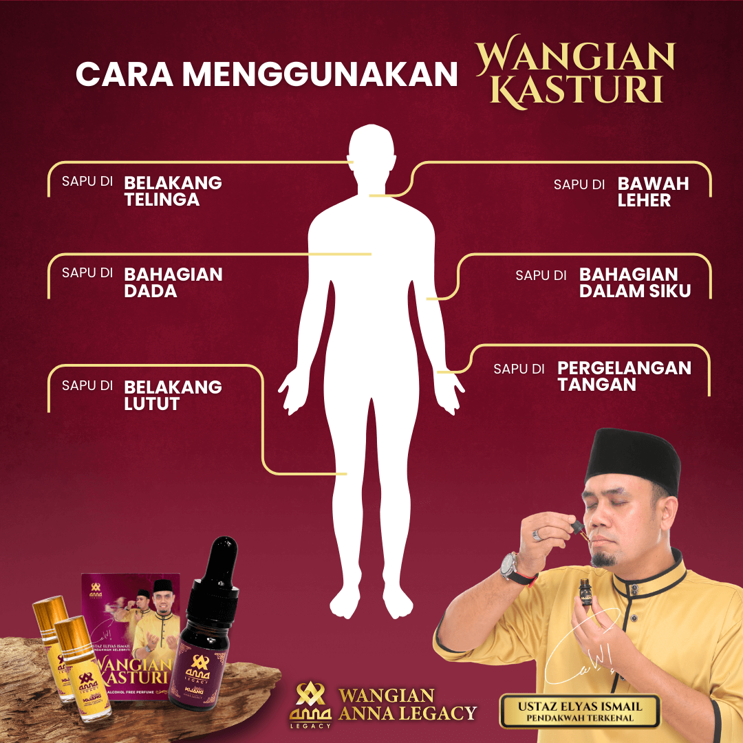 Cara menggunakan Wangian Kasturi Kijang