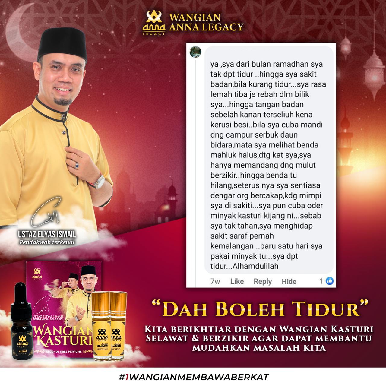 Testimoni Kasturi Kijang Dah Boleh Tidur